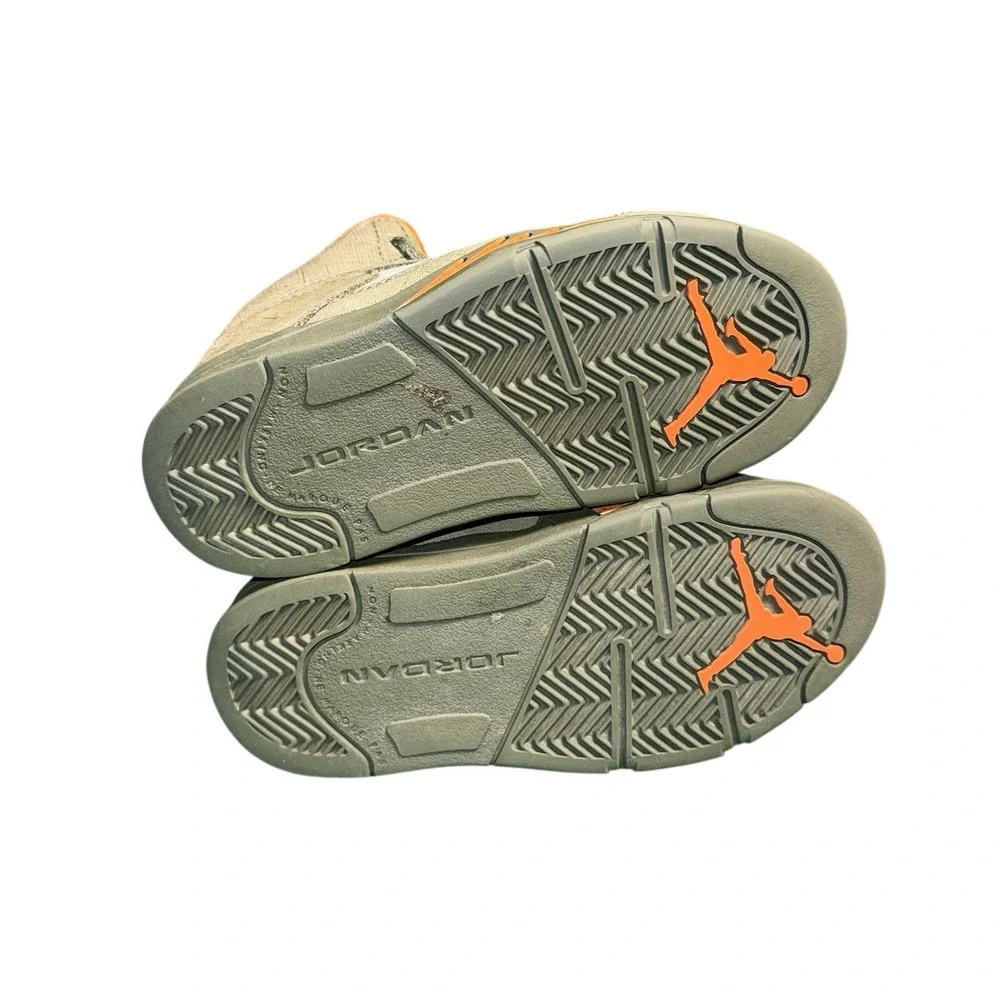 Jordan 5 Retro‎ SE Craft Olive Toddler Sneakers 10C 440890-308 Green Orange